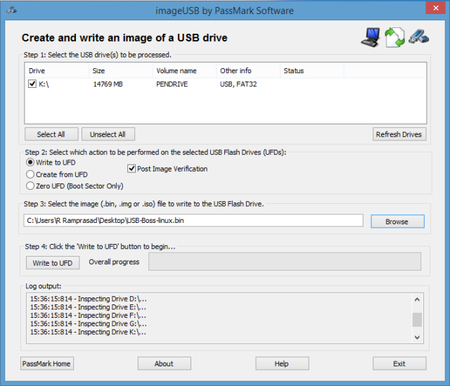 How to create bootable USB drive image