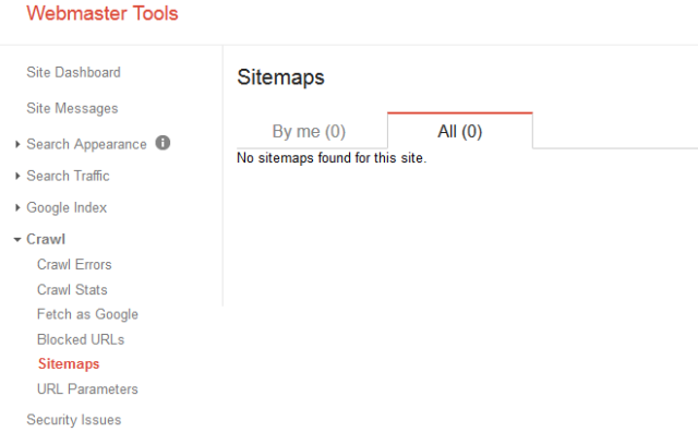 submit Blogger sitemap to Google Webmaster tool