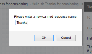 gmail canned response name